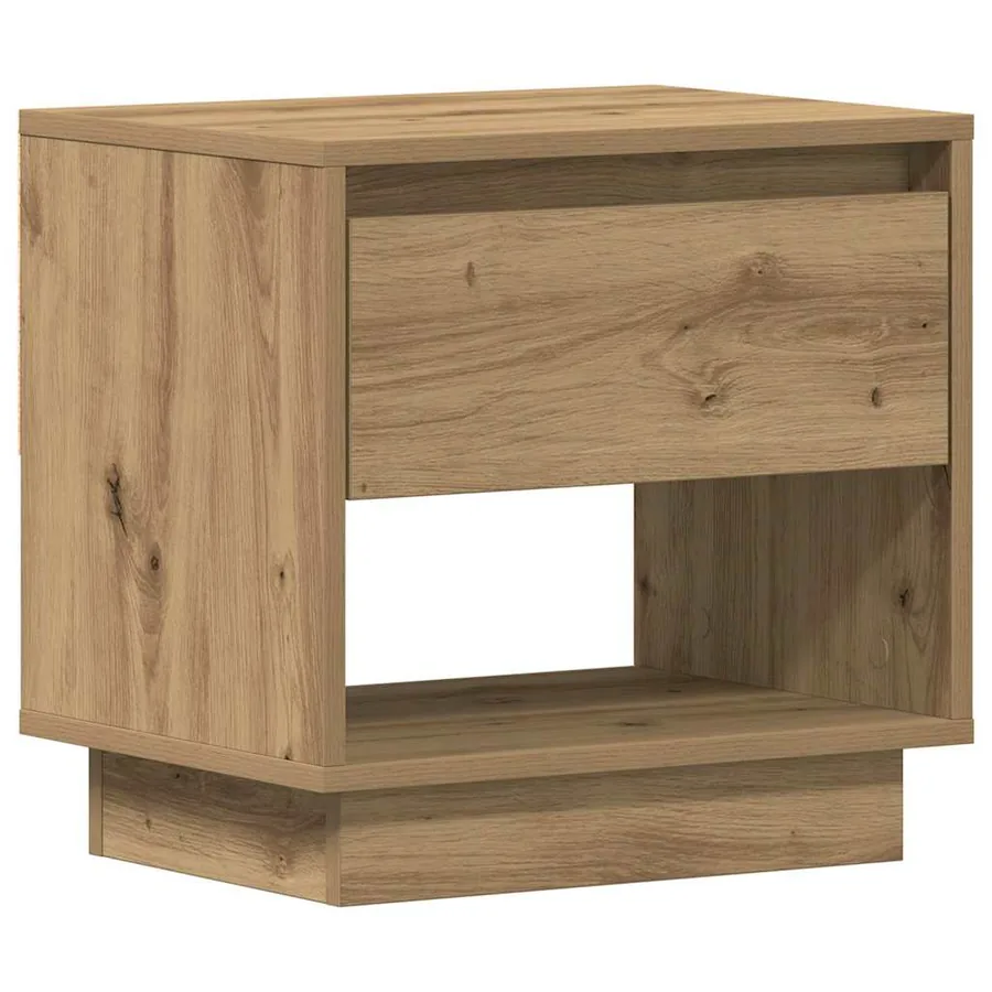 Table de nuit 2 pc Chêne artisanal 45 x 34 x 44 cm - 6