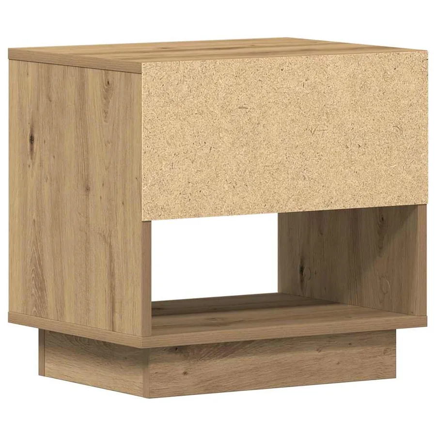 Table de nuit 2 pc Chêne artisanal 45 x 34 x 44 cm - 9