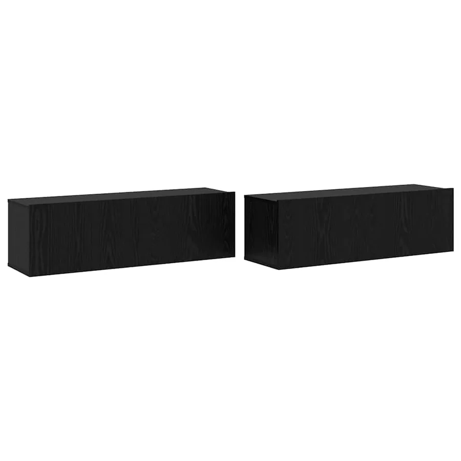 Ensemble meuble TV 3 pcs Chêne noir Bois d'ingénierie - 7