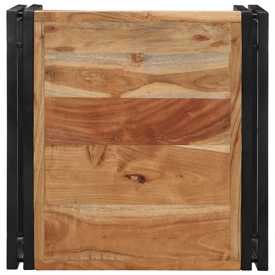 Table basse 50x50x35 cm bois massif d'acacia - 4