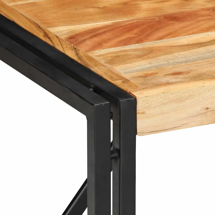 Table basse 50x50x35 cm bois massif d'acacia - 5
