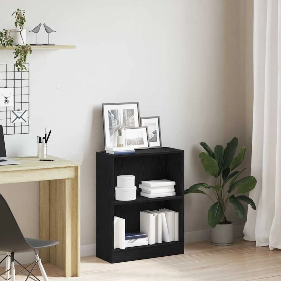 Bibliothèque Chêne noir 60 x 24 x 76 cm Bois d'ingénierie