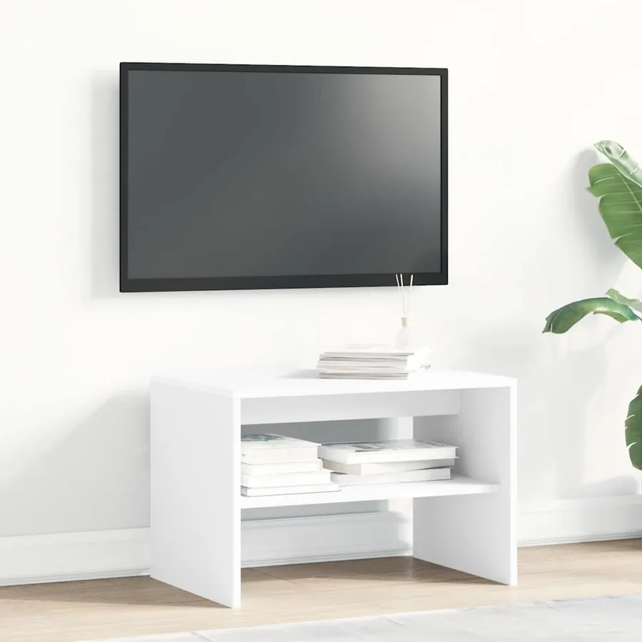 Meuble TV blanc 60x40x40 cm bois d'ingénierie - 3