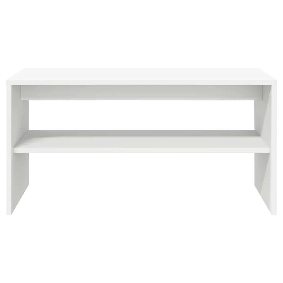 Meuble TV blanc 60x40x40 cm bois d'ingénierie - 5