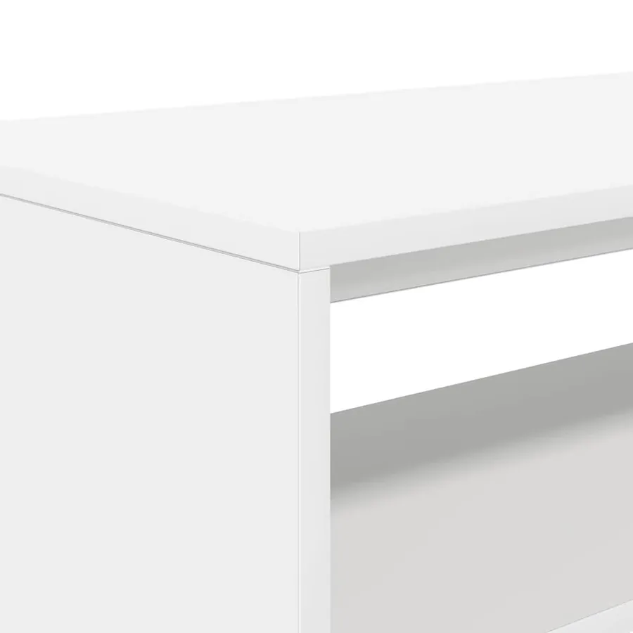 Meuble TV blanc 60x40x40 cm bois d'ingénierie - 8