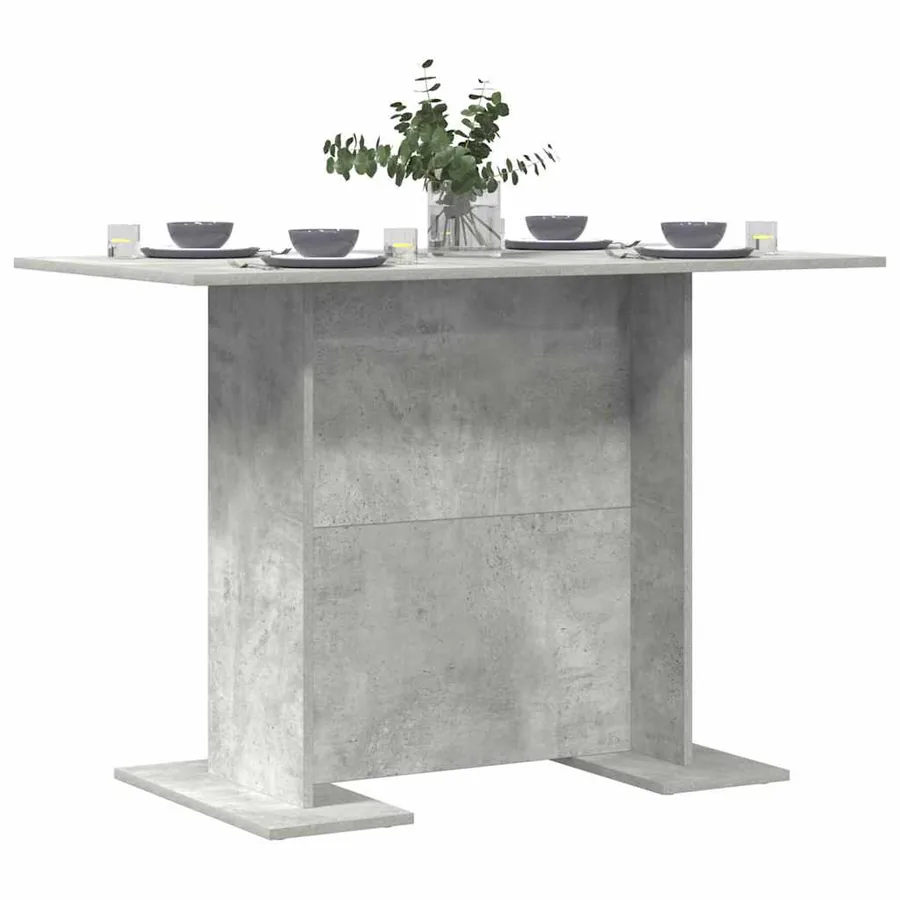 Table de salle à manger / Table de repas Gris béton - 3