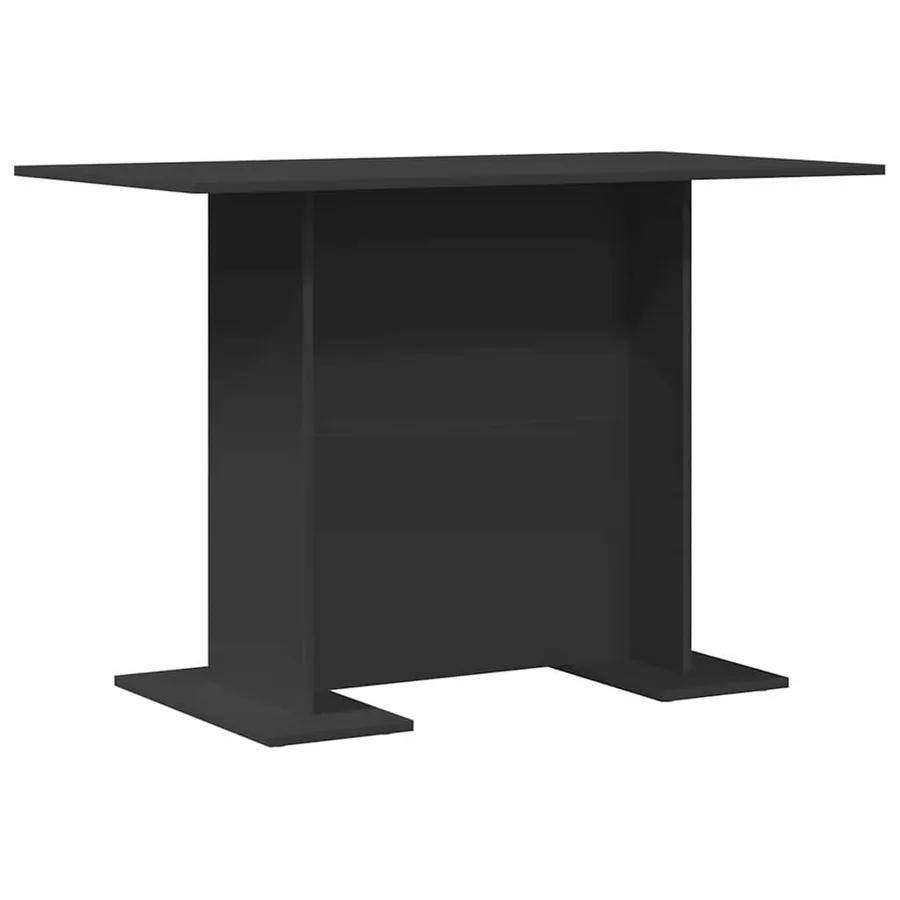Table de salle à manger / Table de repas Noir 110 x 60 x 75 cm - 2