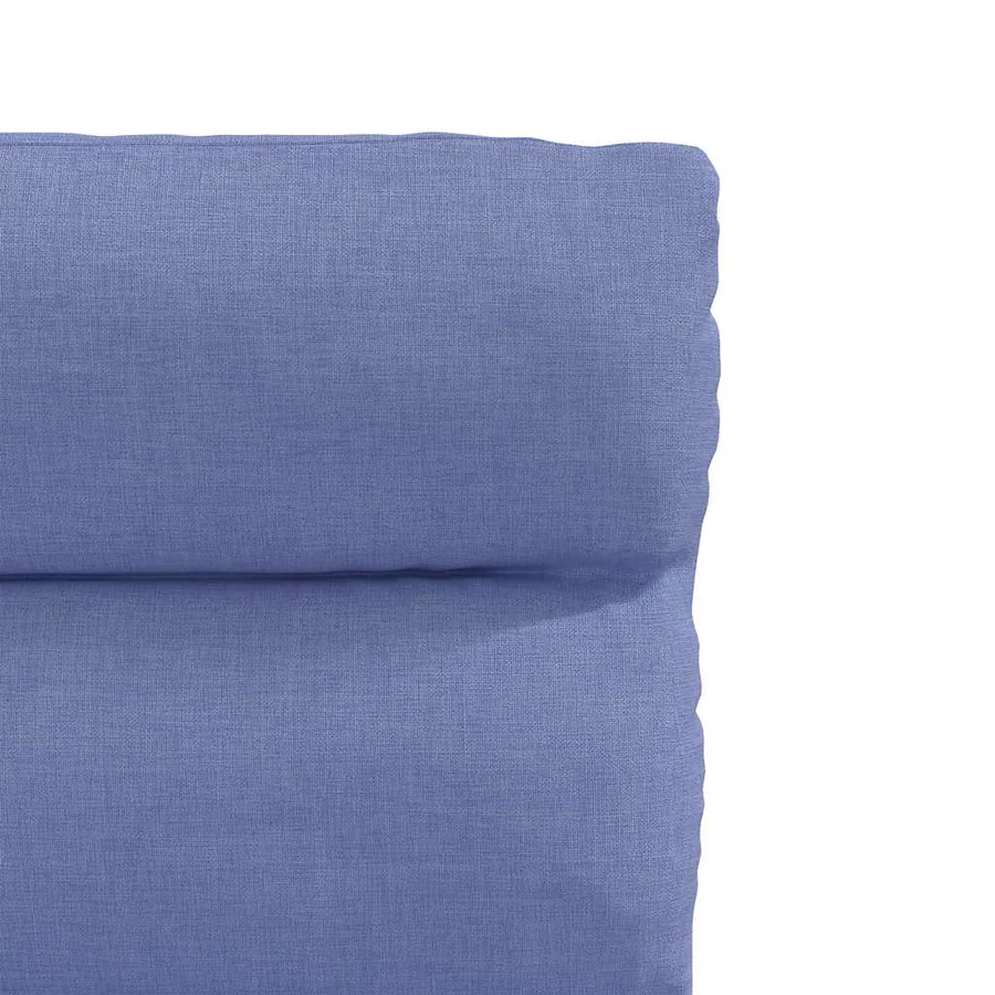 Chaises à manger lot de 4 bleu jean tissu - 7