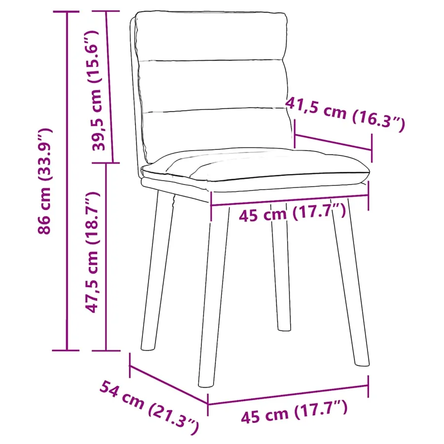 Chaises à manger lot de 6 gris clair tissu - 9