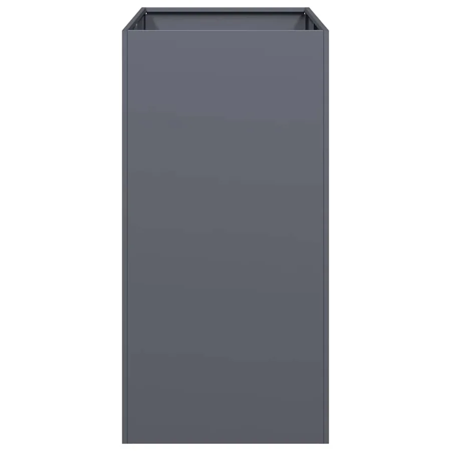 Jardinière anthracite 40x80x80 cm acier - 4