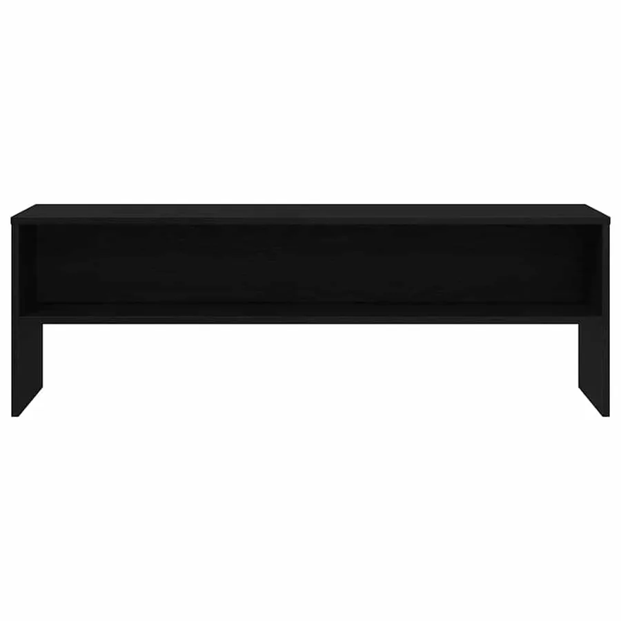 Meuble TV chêne noir 120x40x40 cm bois d'ingénierie - 5