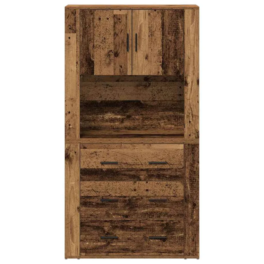 Haut Armoire Bois ancien 80 x 33 x 150 cm Bois d'ingénierie - 6