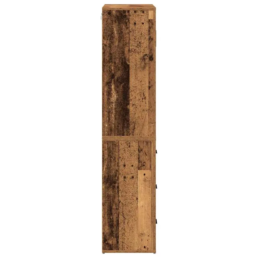 Haut Armoire Bois ancien 80 x 33 x 150 cm Bois d'ingénierie - 7