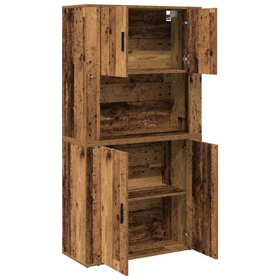 Haut Armoire Bois ancien 80 x 33 x 150 cm Bois d'ingénierie - 5