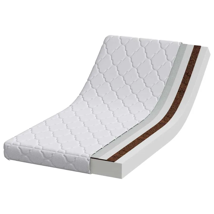 Matelas Blanc 70 x 140 cm Tissu jacquard - 3