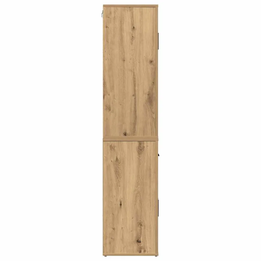 Haut de Buffet chêne artisanal 80 x 33 x 150 cm - 7
