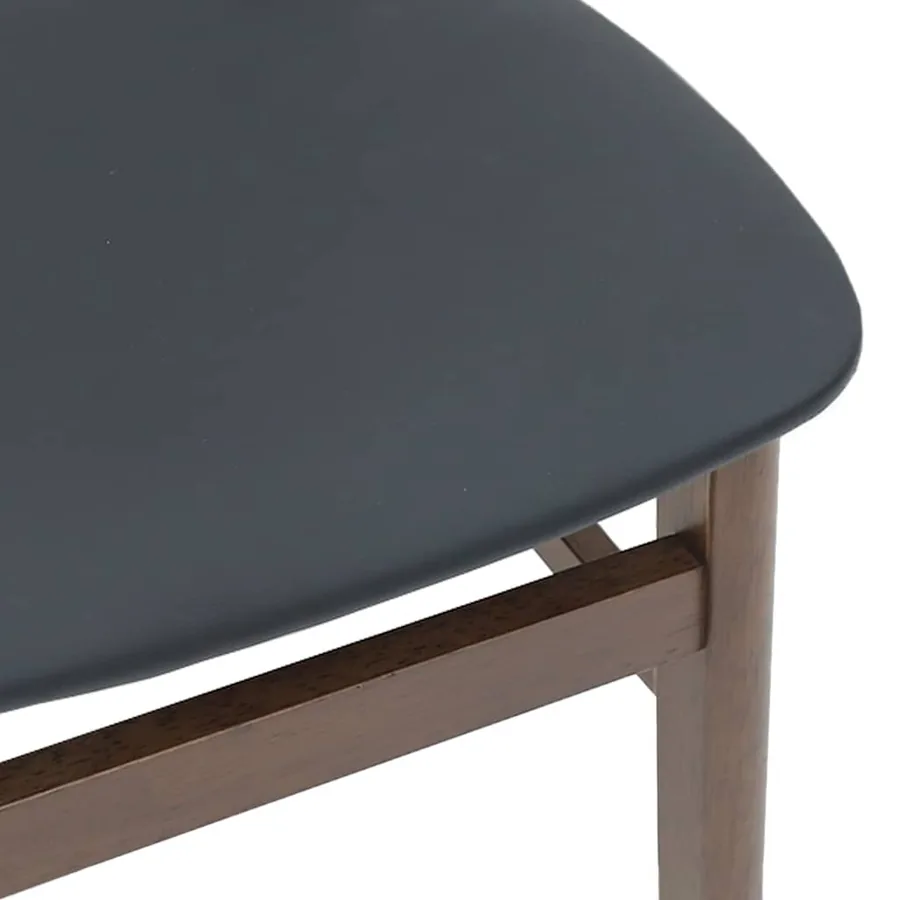 Chaises à manger coussins 2 pcs marron bois massif caoutchouc - 8