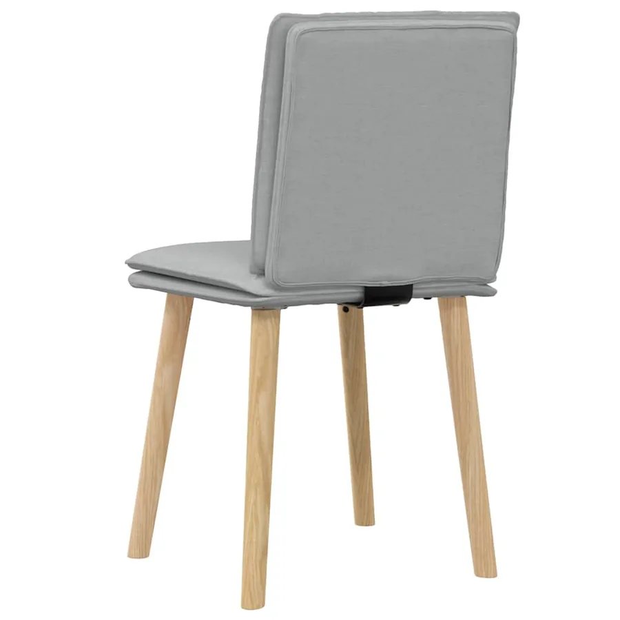 Chaises à manger lot de 2 gris clair tissu - 6