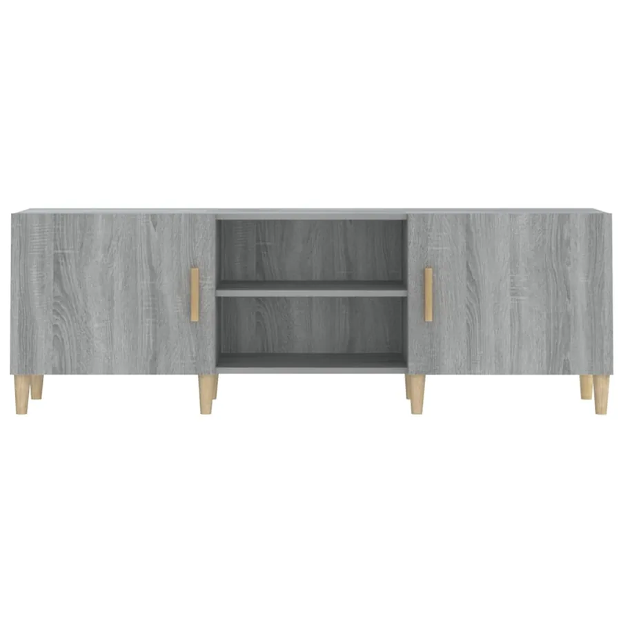 Meuble TV Sonoma gris 150x30x50 cm Bois d'ingénierie - 5