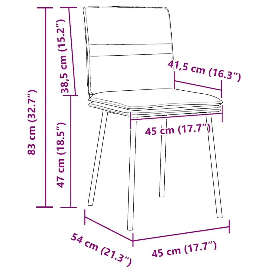 Chaises à manger lot de 6 gris clair velours - 9