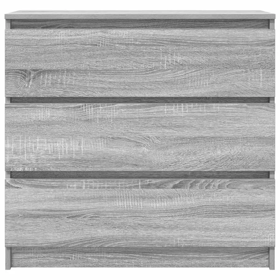 Buffet sonoma gris 80x35x76 cm bois d'ingénierie - 6