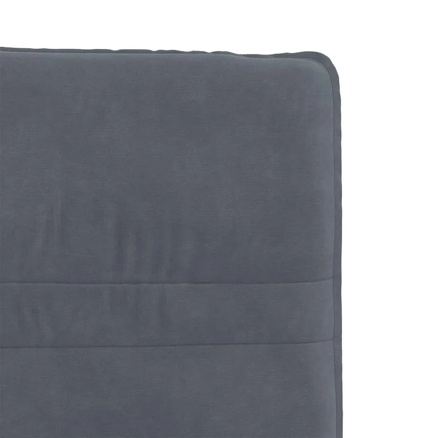 Chaises à manger lot de 4 Gris foncé Velours - 7