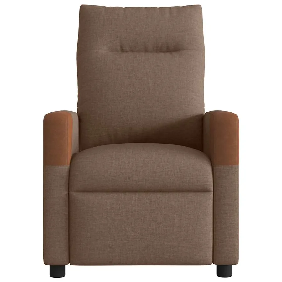 Fauteuil de massage inclinable Marron Tissu - 3