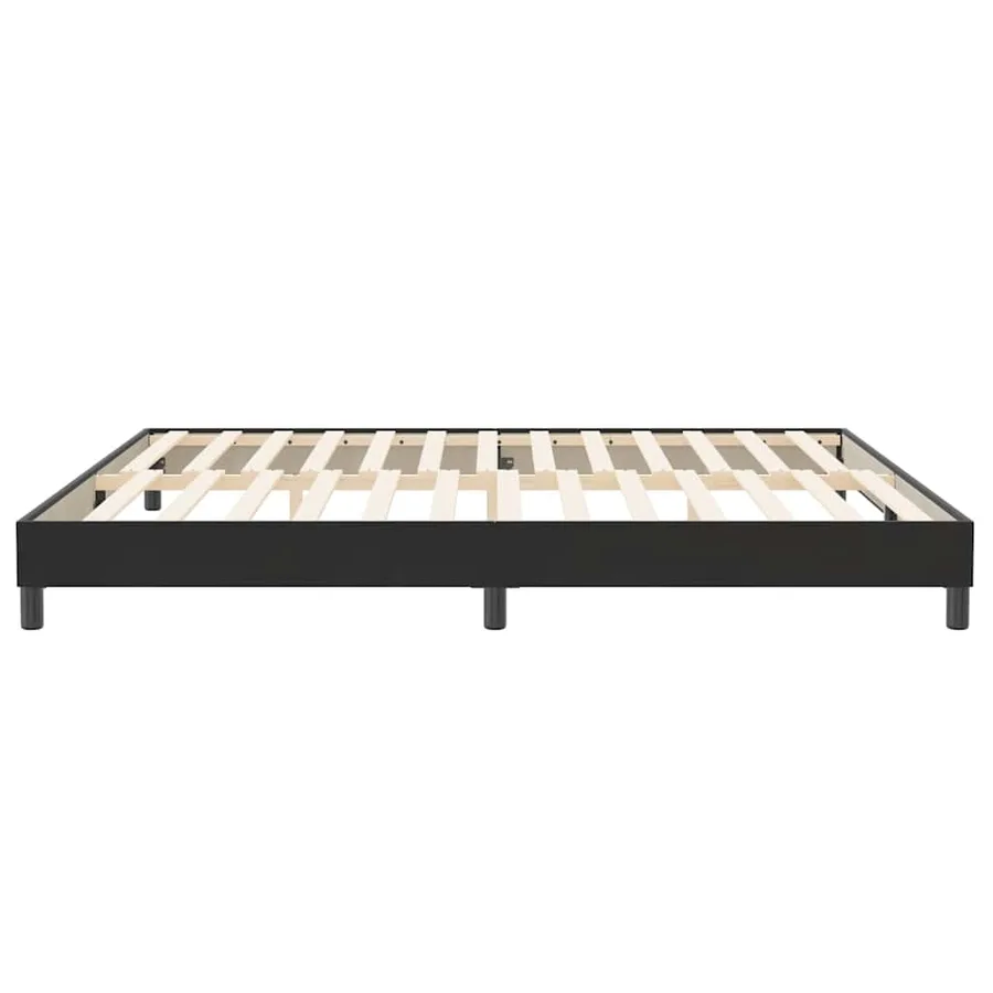 Cadre de lit sans matelas noir 200x220 cm velours - 6