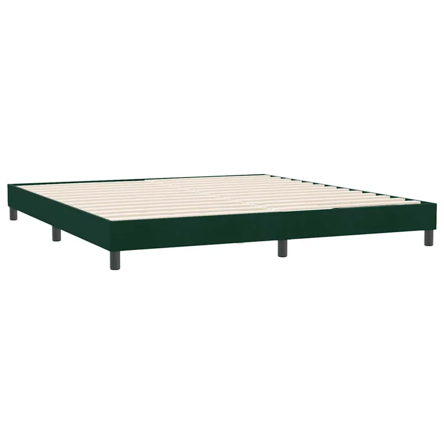 Sommier à lattes de lit sans matelas vert foncé 180x220 cm - 7