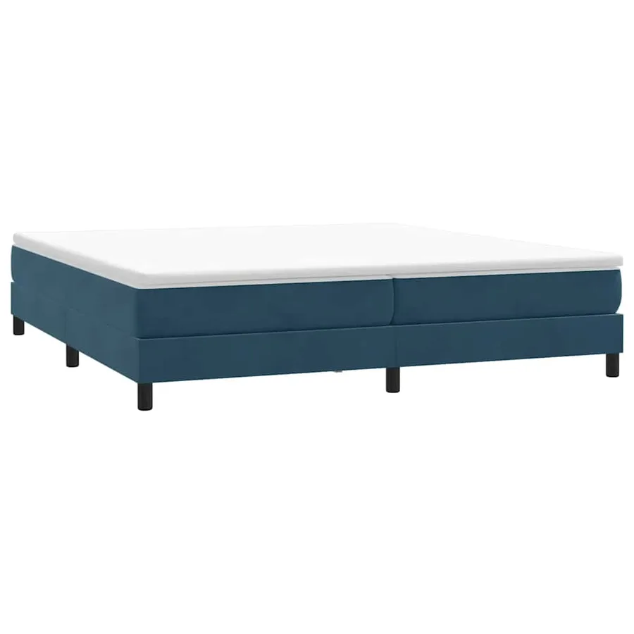 Sommier à lattes de lit sans matelas bleu foncé 200x220 cm - 3
