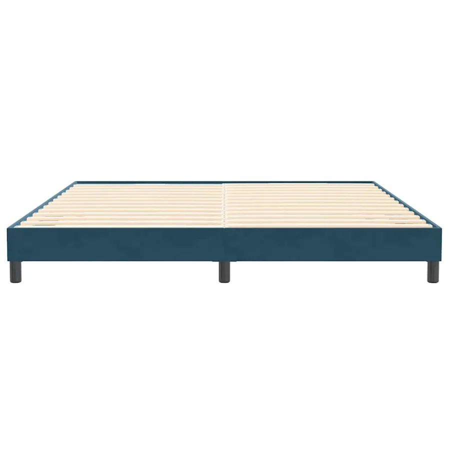 Sommier à lattes de lit sans matelas bleu foncé 200x220 cm - 5