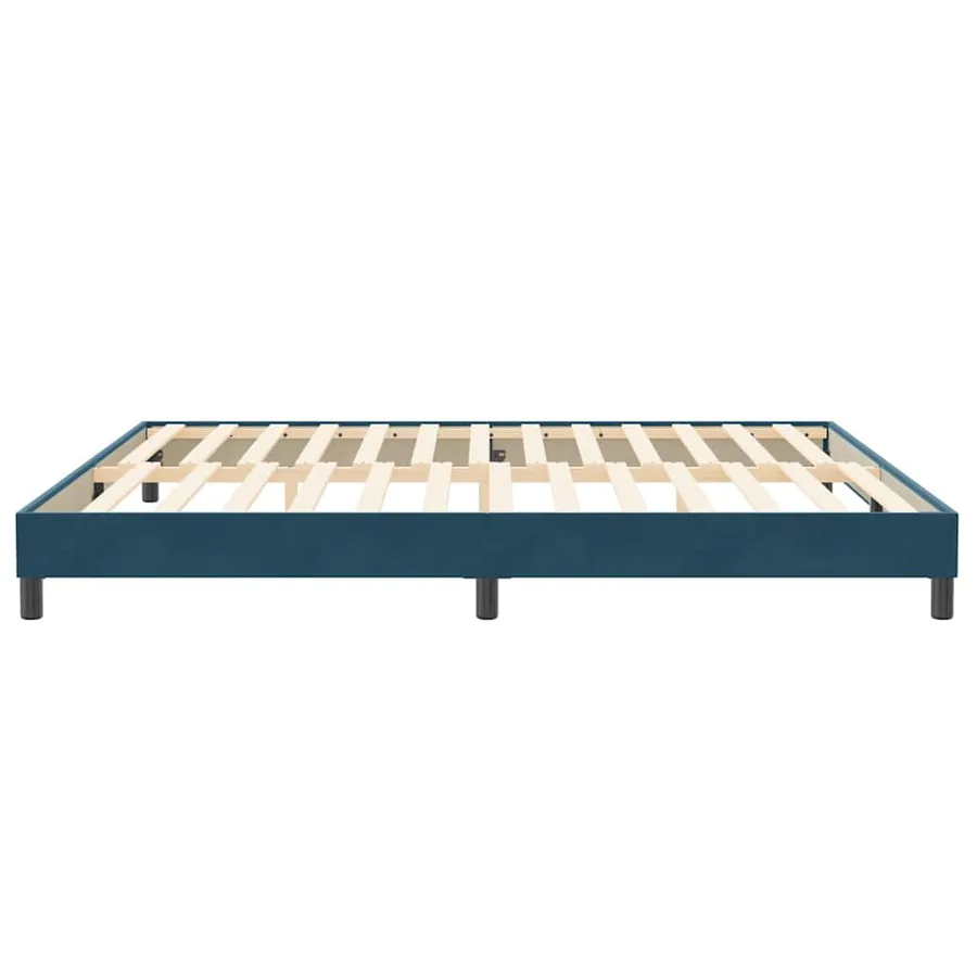Sommier à lattes de lit sans matelas bleu foncé 200x220 cm - 6