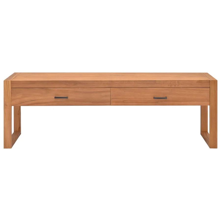 Meuble TV 140x40x45 cm Bois de teck - 3