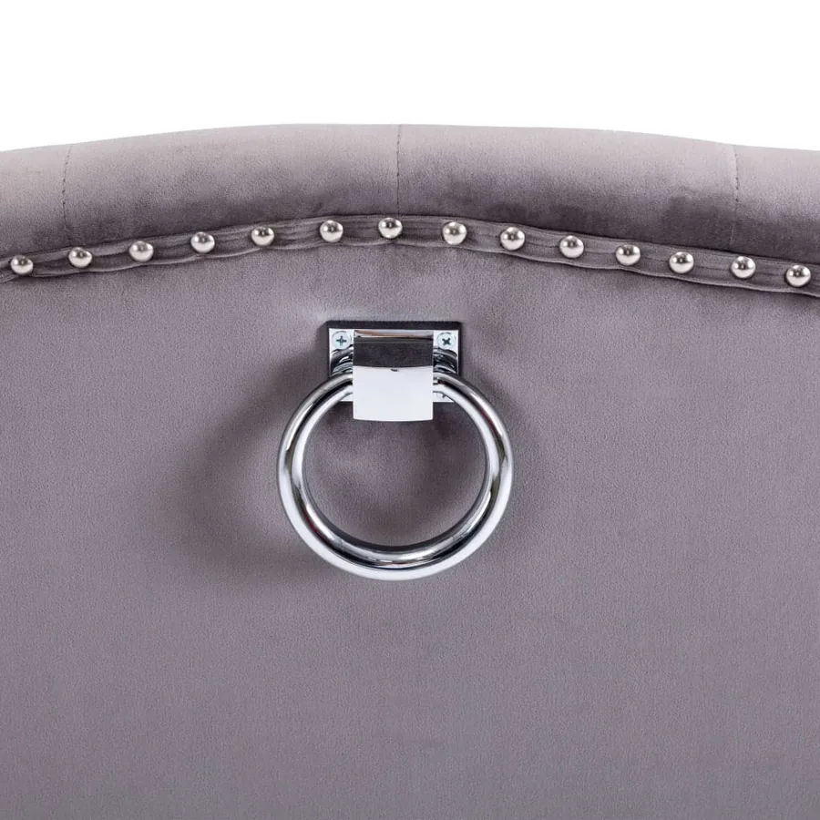 Chaise à manger Gris Velours - 6