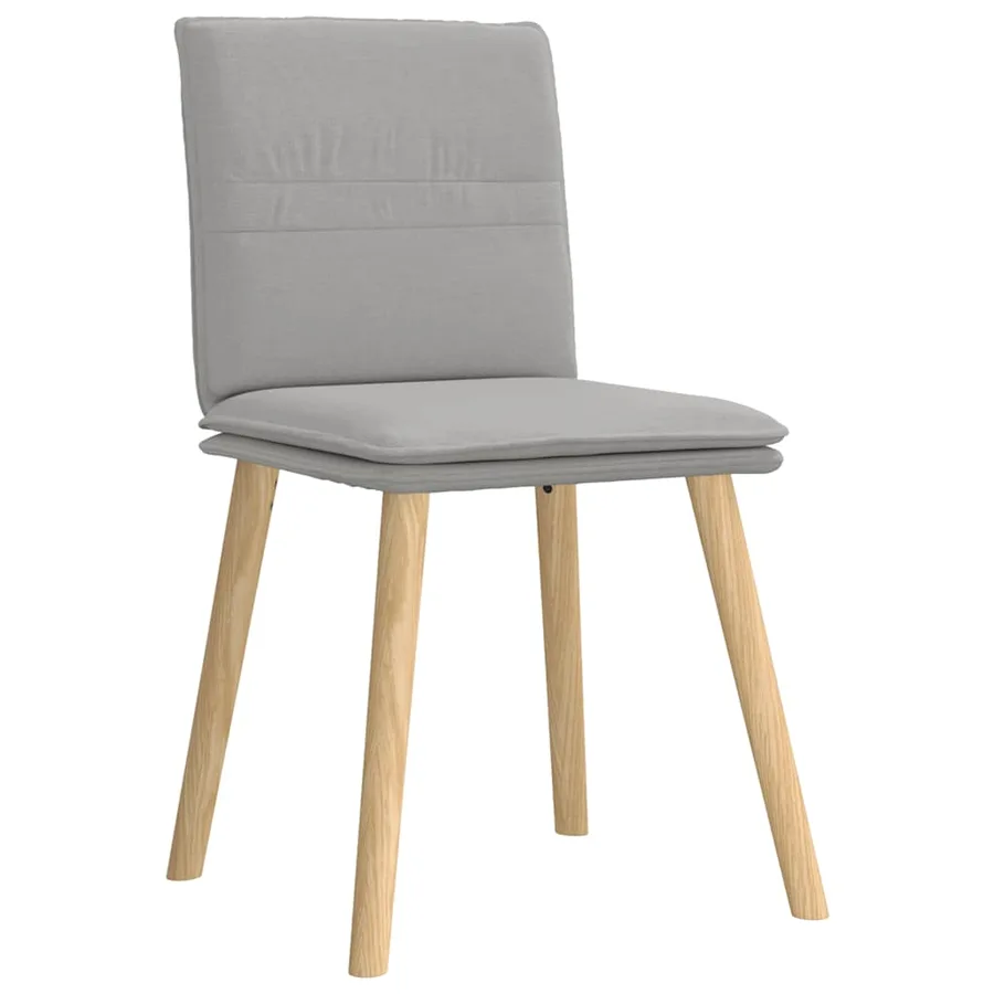 Chaises à manger lot de 4 gris nuage tissu - 3