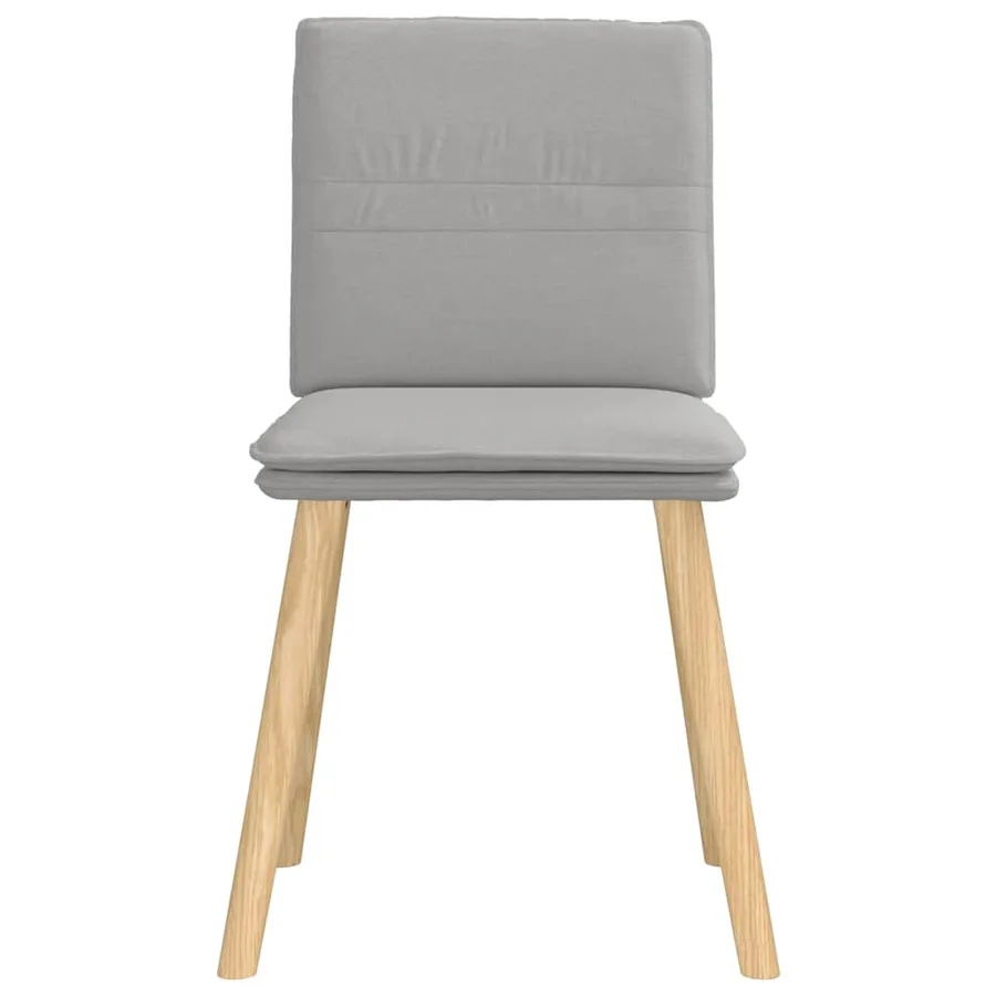Chaises à manger lot de 4 gris nuage tissu - 4
