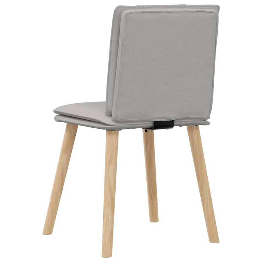 Chaises à manger lot de 4 gris nuage tissu - 6