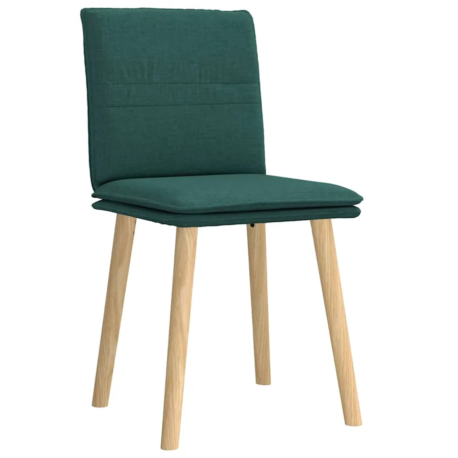 Chaises à manger lot de 2 vert foncé tissu - 3