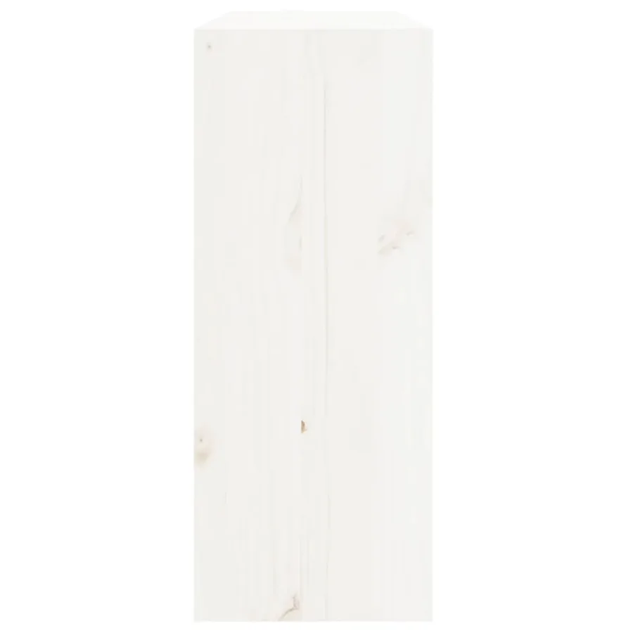 Armoire à vin Blanc 62x25x62 cm Bois de pin massif - 5