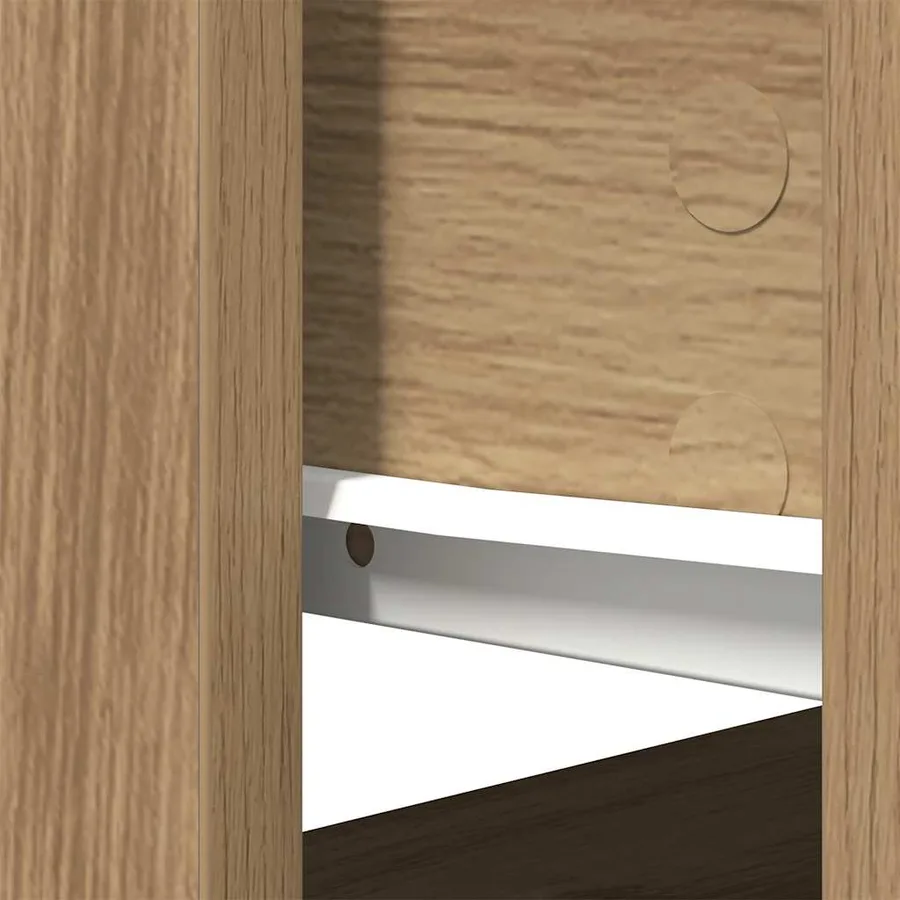 Table console avec tiroirs chêne artisanal 85,5x38,5x74,5 cm - 10