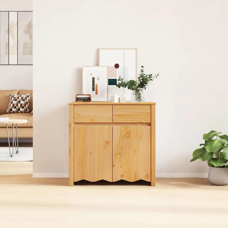 Buffet Drammen Chêne 79 x 43 x 75.5 cm Bois de pin massif - 4