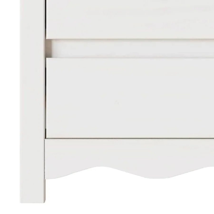 Table basse Drammen Blanc 45 x 35 x 56 cm Bois de pin massif - 10