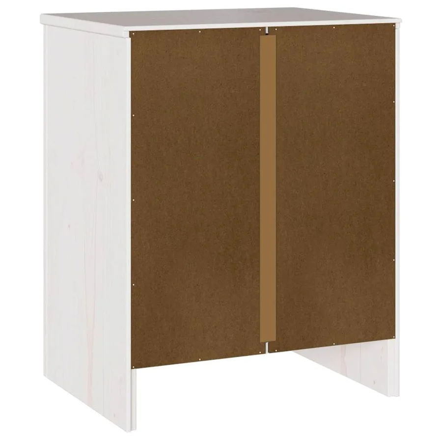 Table basse Drammen Blanc 45 x 35 x 56 cm Bois de pin massif - 6
