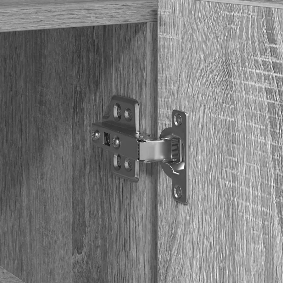 Buffet Gris Sonoma 116 x 30 x 75 cm Bois d'ingénierie - 8