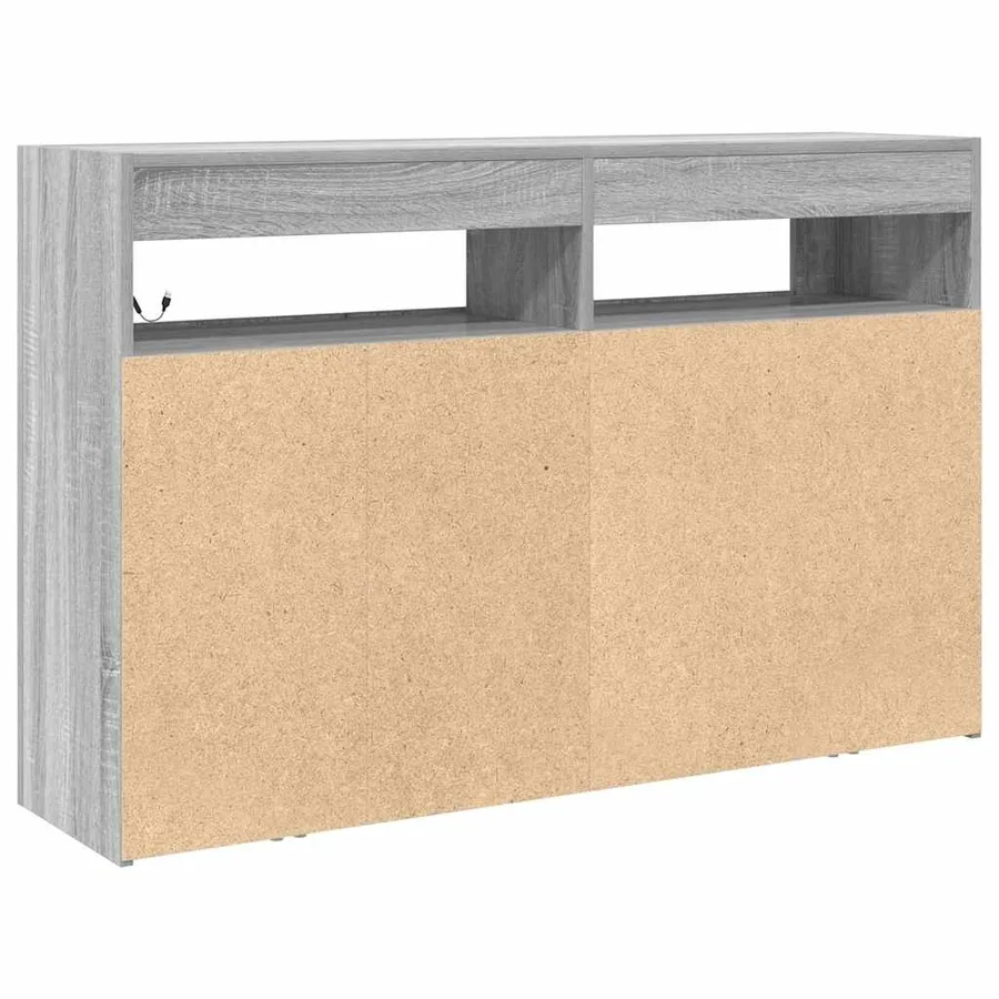 Buffet Gris Sonoma 116 x 30 x 75 cm Bois d'ingénierie - 9
