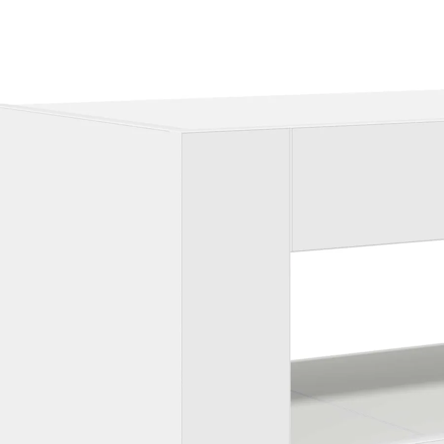 Buffet Blanc 116 x 30 x 75 cm Bois d'ingénierie - 10