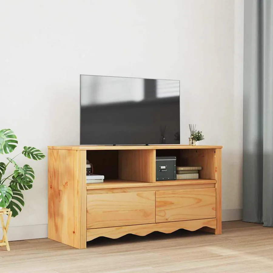 Meuble TV Drammen Chêne 99 x 43 x 55 cm Bois de pin massif