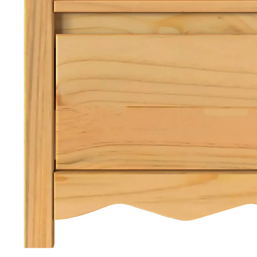 Meuble TV Drammen Chêne 99 x 43 x 55 cm Bois de pin massif - 10