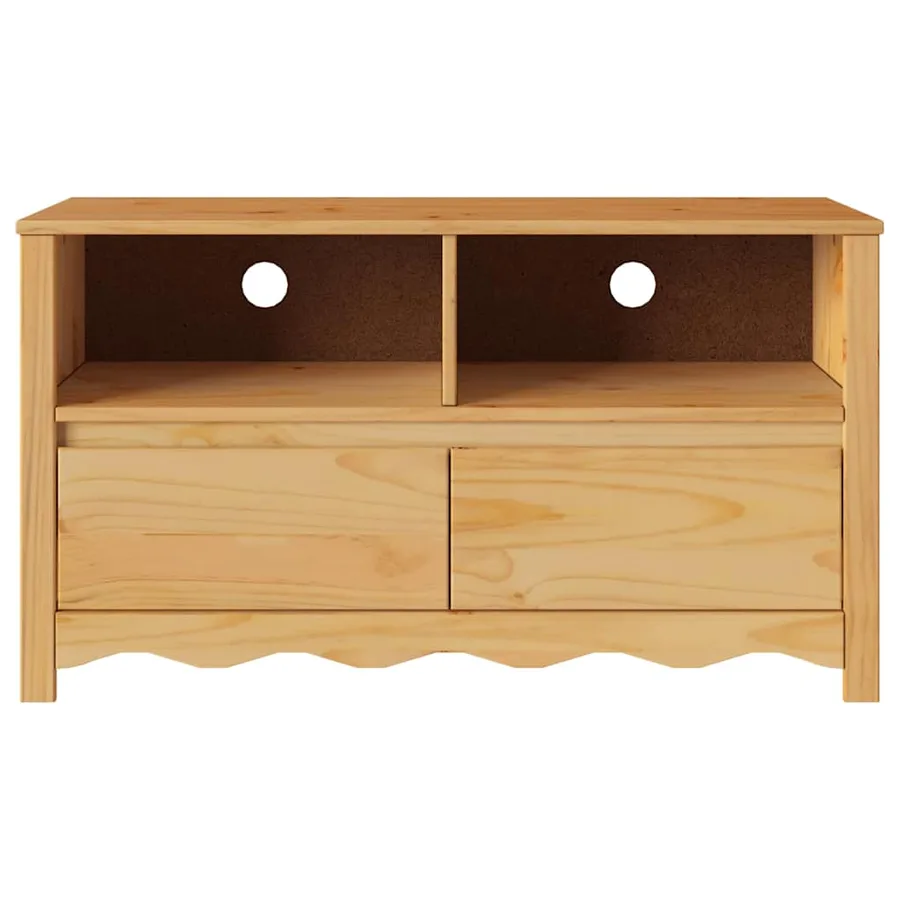 Meuble TV Drammen Chêne 99 x 43 x 55 cm Bois de pin massif - 7