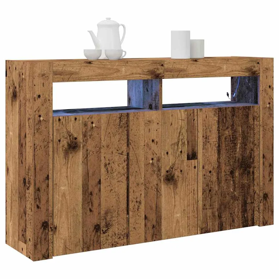 Buffet Bois ancien 116 x 30 x 75 cm Bois d'ingénierie - 3
